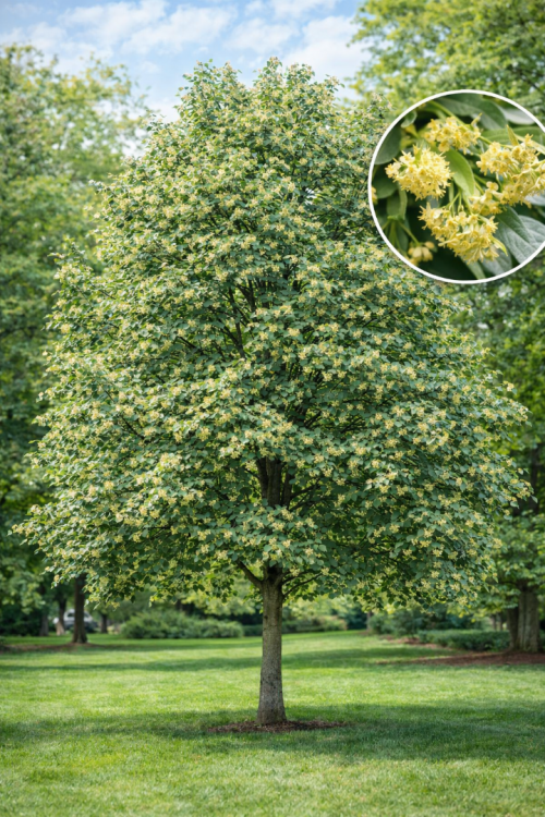 Vasada Ihlamur Fidanı Gümüşi Tilia Tomentosa (T.argentea- T.alba) Tüplü 40-60 cm Vasada Ihlamur Fidanı Gümüşi Tilia Tomentosa (T.argentea- T.alba) Tüplü 40-60 cm